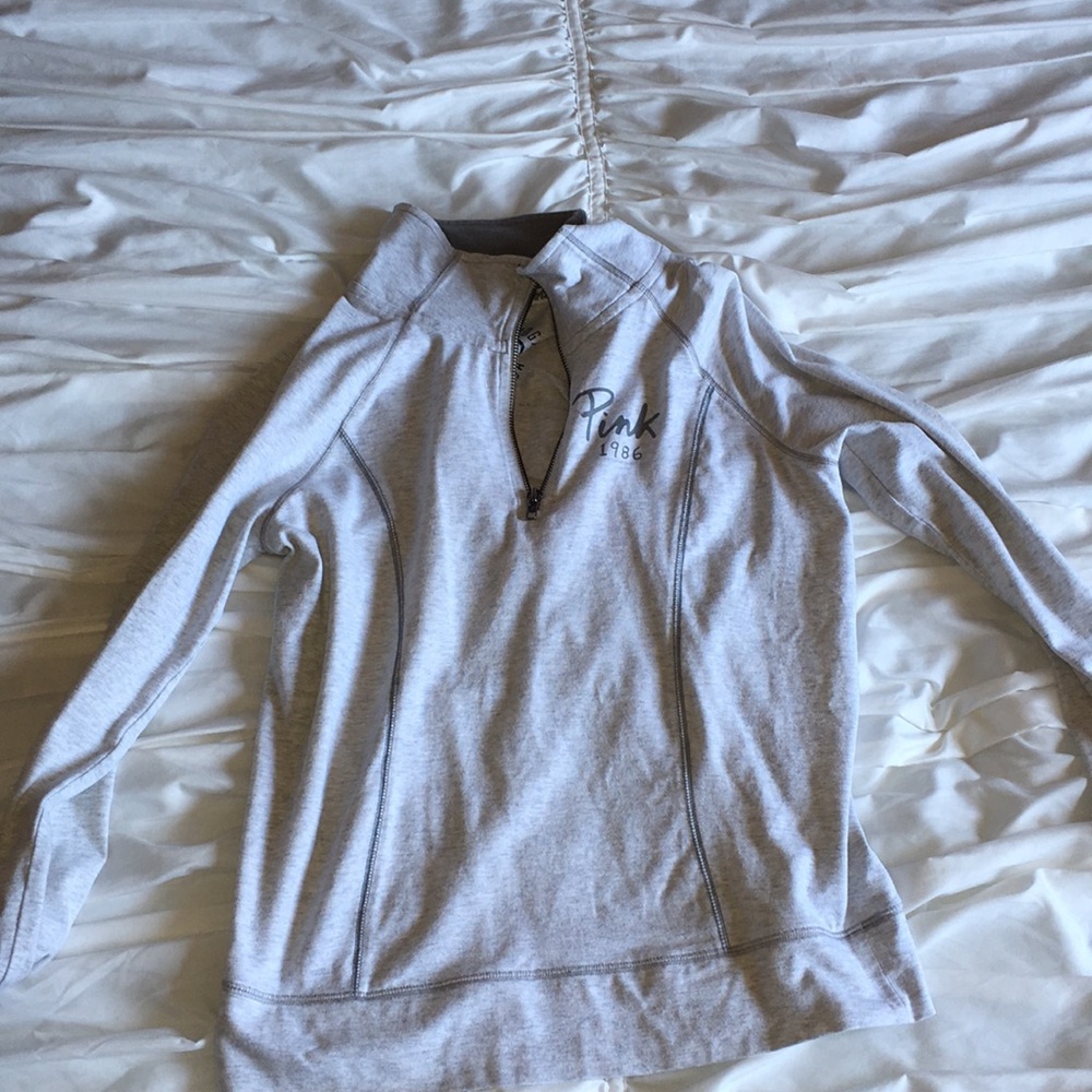Pink quarter zip